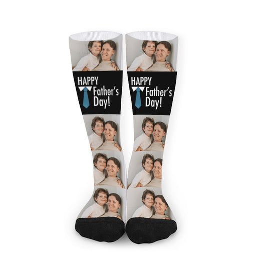 Father's Day Custom Photo Socks - Oarse