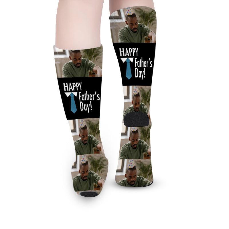 Father's Day Custom Photo Socks - Oarse