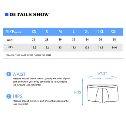 Custom Face On Boxers Briefs With Heart - Oarse