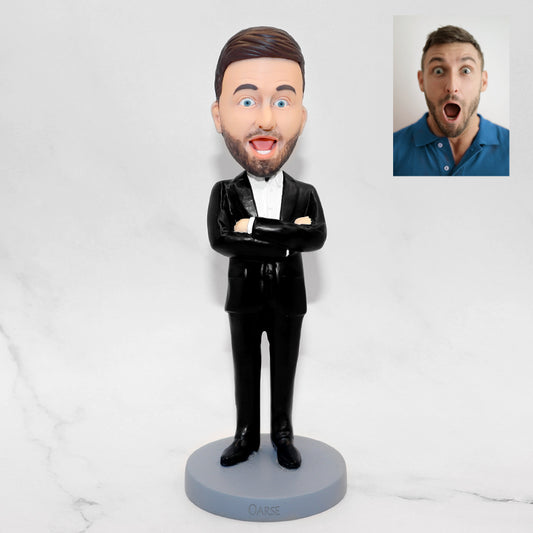 Businessman Bobblehead Personalized Bobblehead Dolls Boss Bobble Head - Oarse