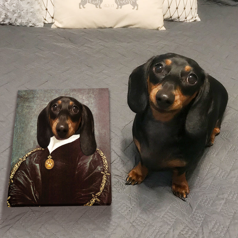 Custom The Baroness Pet Paintings Canvas - Oarse