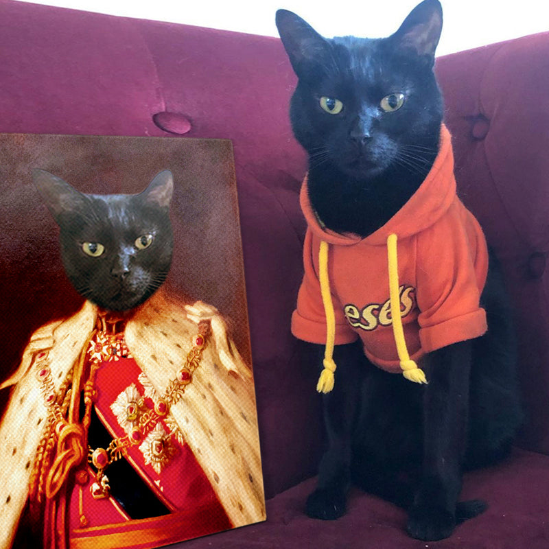 Custom The King Pet Portrait Canvas - Oarse