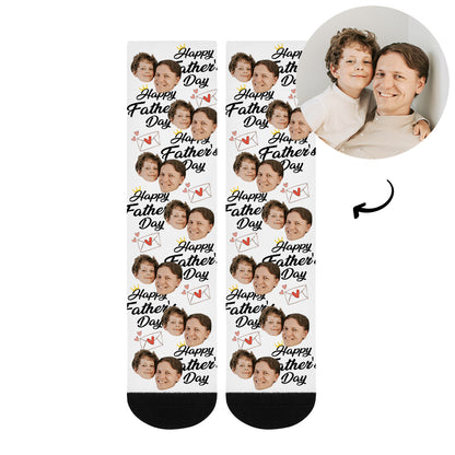 Custom Father's Day Face Socks - Oarse