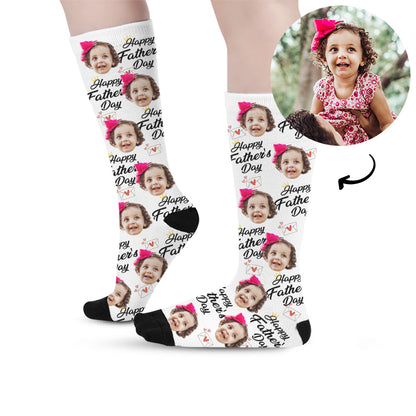 Custom Father's Day Face Socks - Oarse