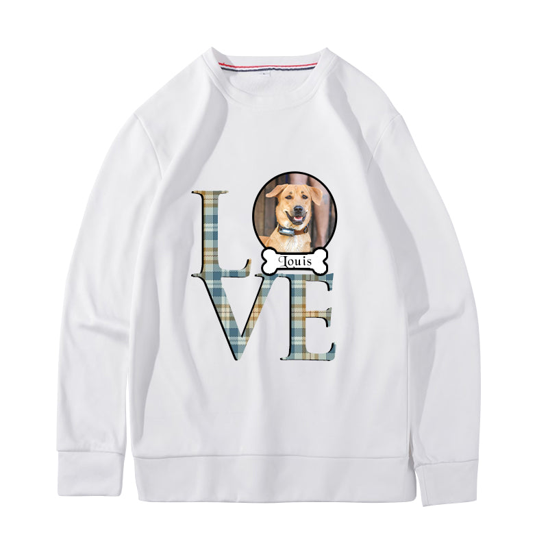 Custom Pet Photo Love Sweatshirt - Oarse