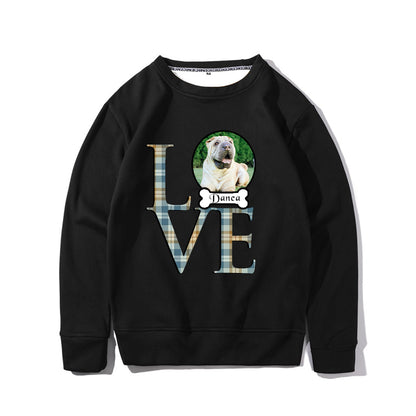 Custom Pet Photo Love Sweatshirt - Oarse