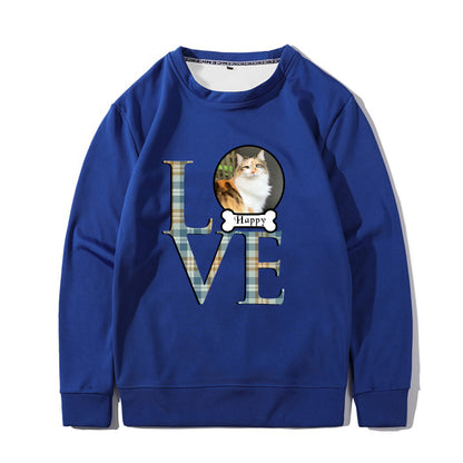 Custom Pet Photo Love Sweatshirt - Oarse