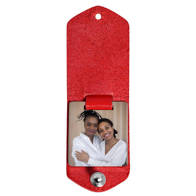 Leather Custom Keychain Picture, Personalized Keychains With Pictures - OARSE