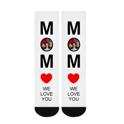 Custom Mother's Day Photo Socks - Oarse