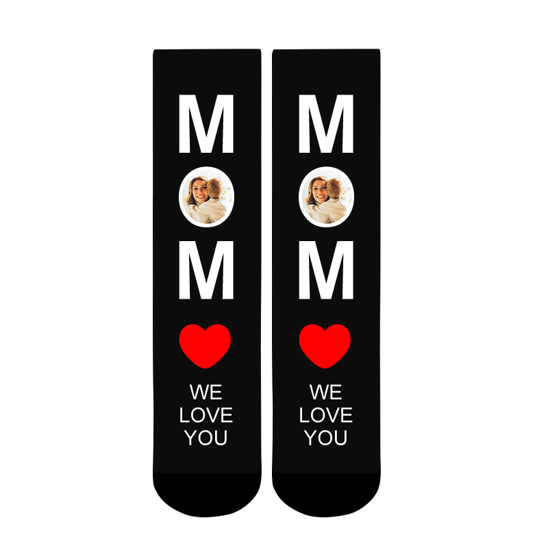 Custom Mother's Day Photo Socks - Oarse