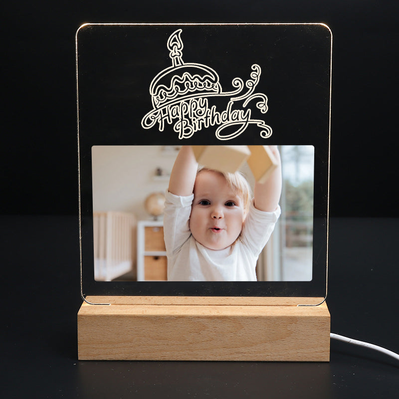 Custom Photo Night Light Birthday Gifts For Her, Him, Best Friend - Oarse