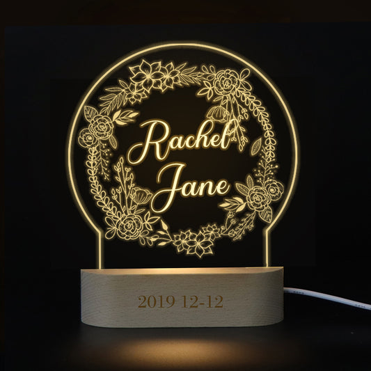 Custom Name Night Light, Couples Light For Wedding, Anniversary - Oarse