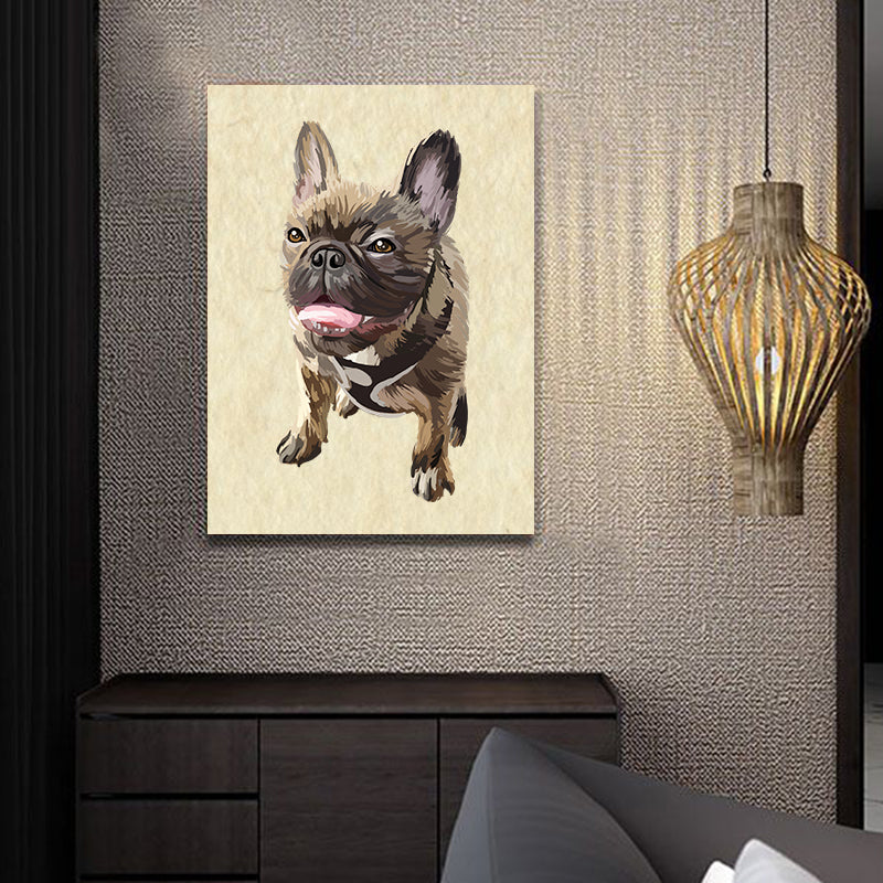 Custom Pet Portrait Oil Painting Canvas - Oarse