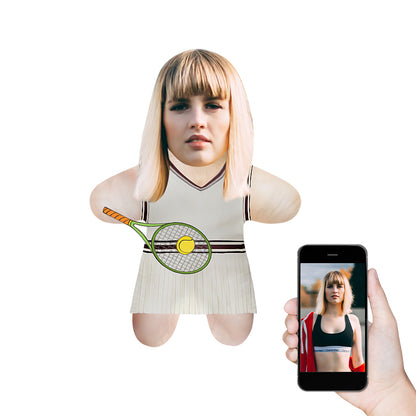 Personalized Tennis Photo Face Doll - Oarse