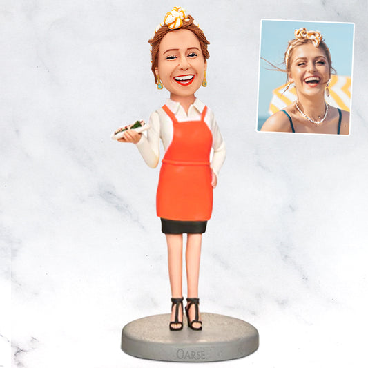 Housewife Female Bobblehead, Custom Bobblehead From Photo - Oarse